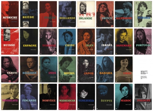 An excerpted image of the Petite Planete poster, containing book covers