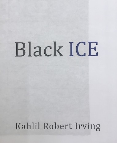 The front cover of "Black ICE," which shows the title and the artist's name at the bottom of the image